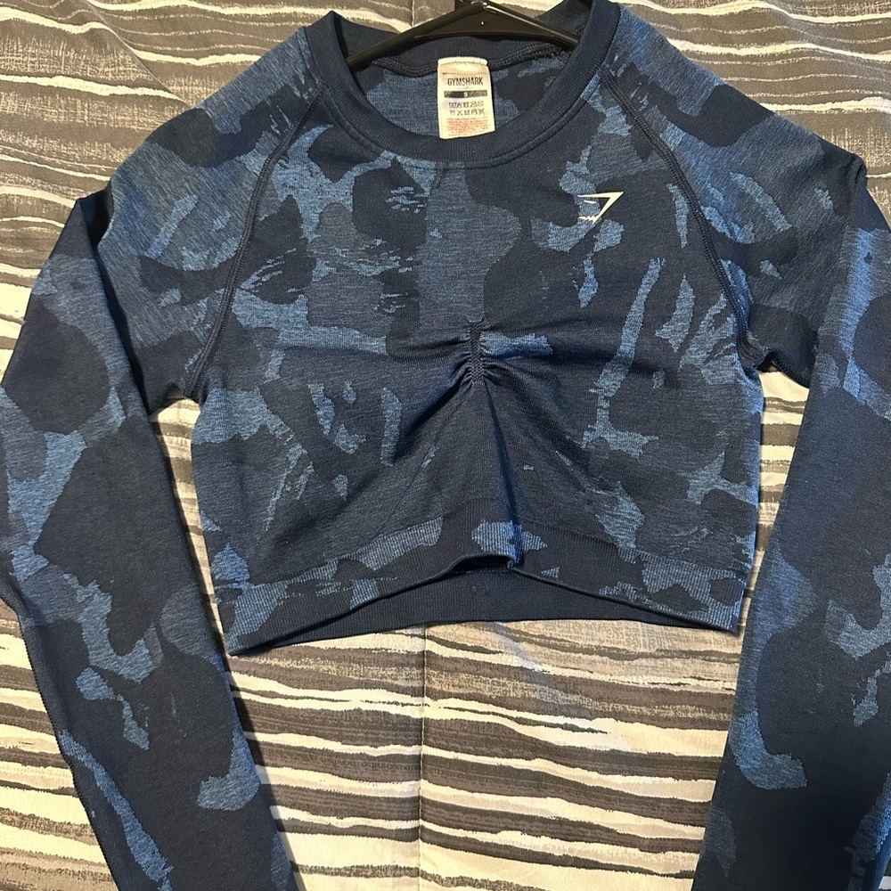 Gymshark Adapt Animal Seamless Long Sleeve Crop Top